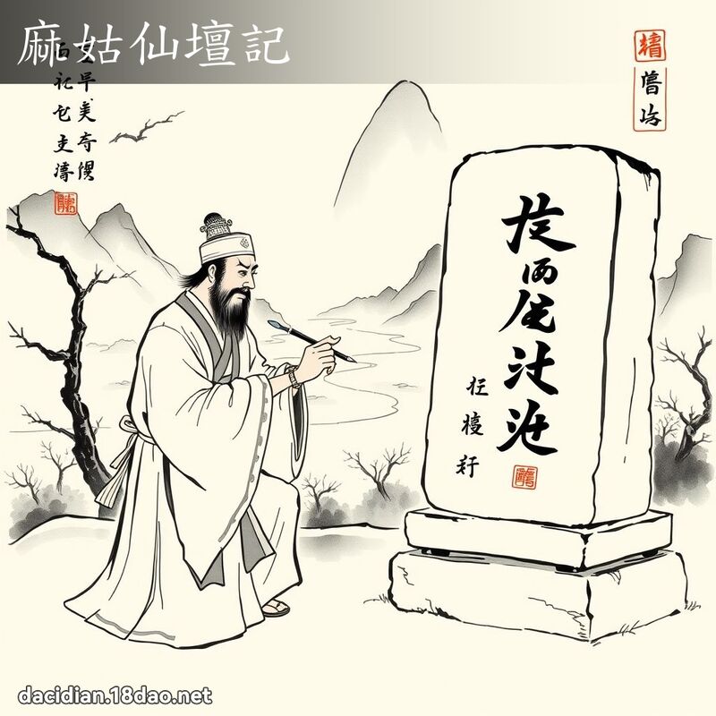 麻姑仙壇記 - 國語大辭典配圖