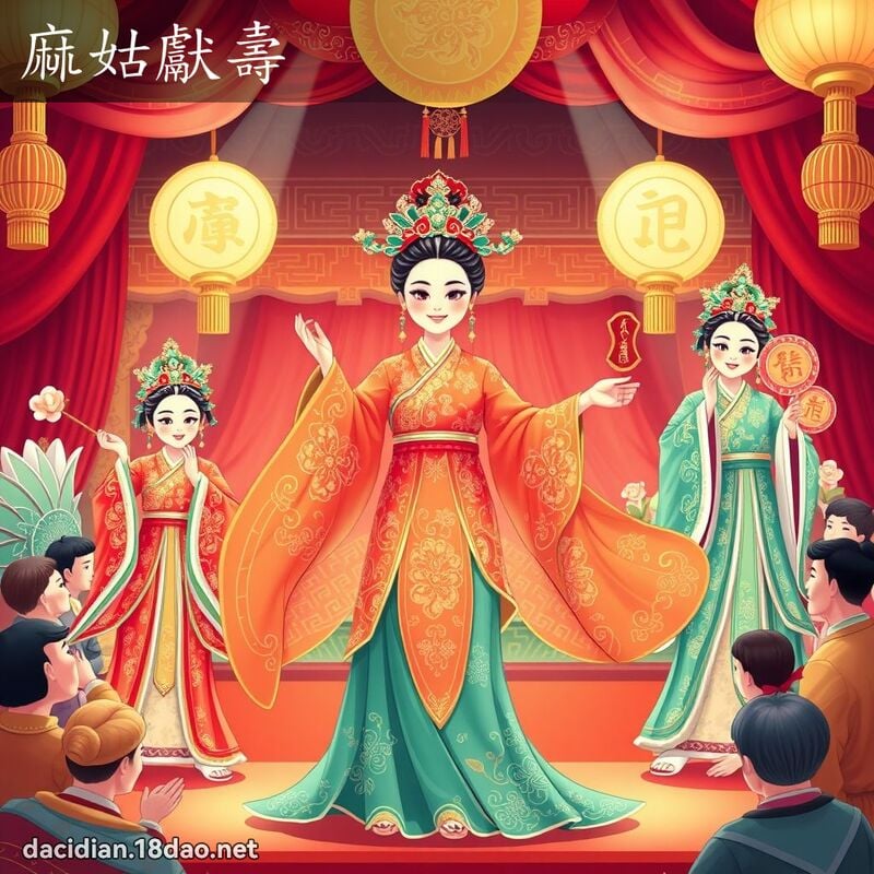麻姑獻壽 - 國語大辭典配圖