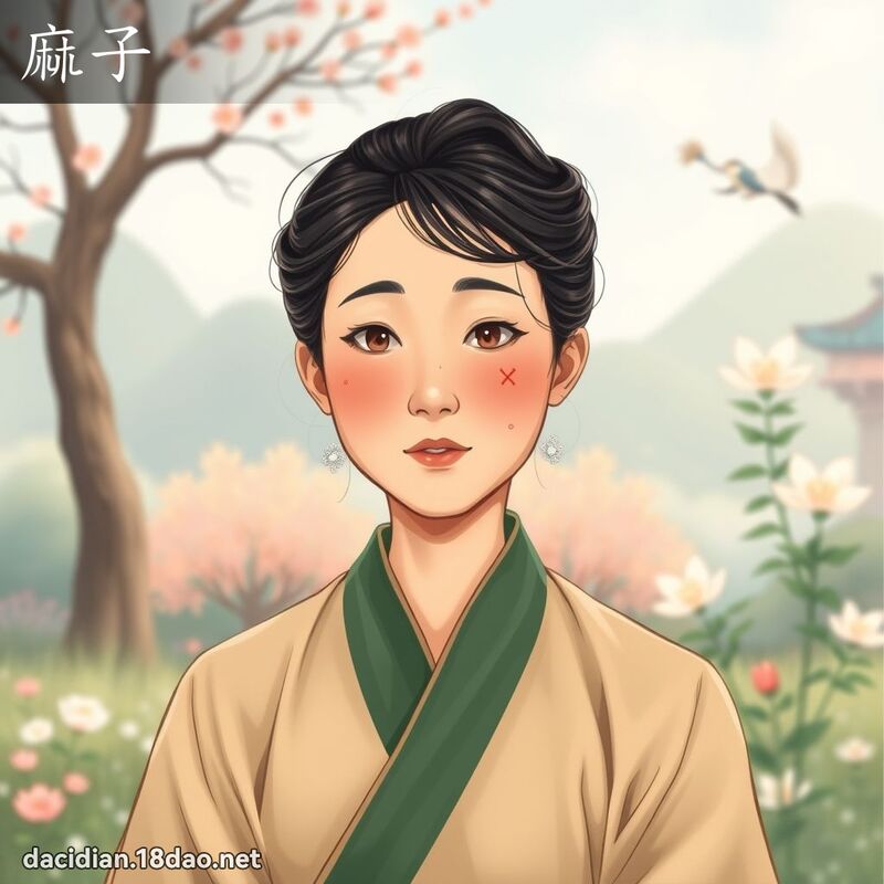 麻子 - 国语大辞典配图