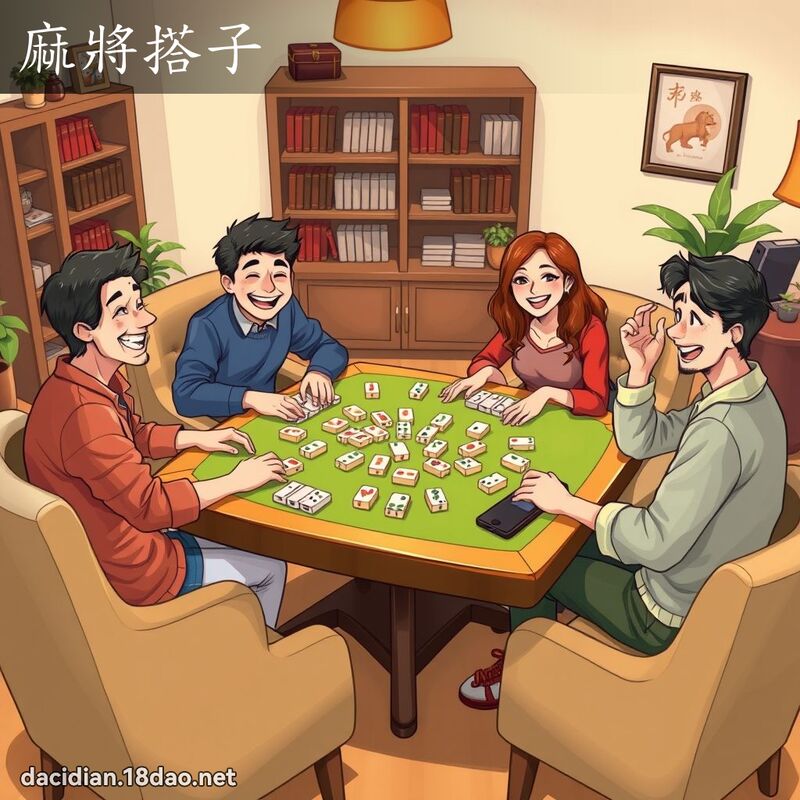 麻將搭子 - 國語大辭典配圖