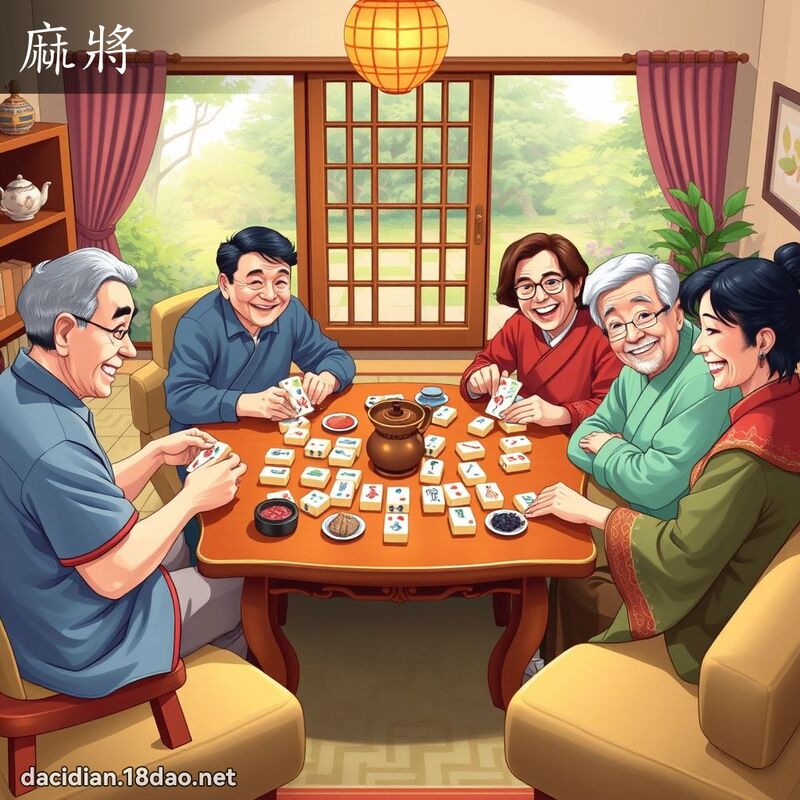 麻將 - 國語大辭典配圖