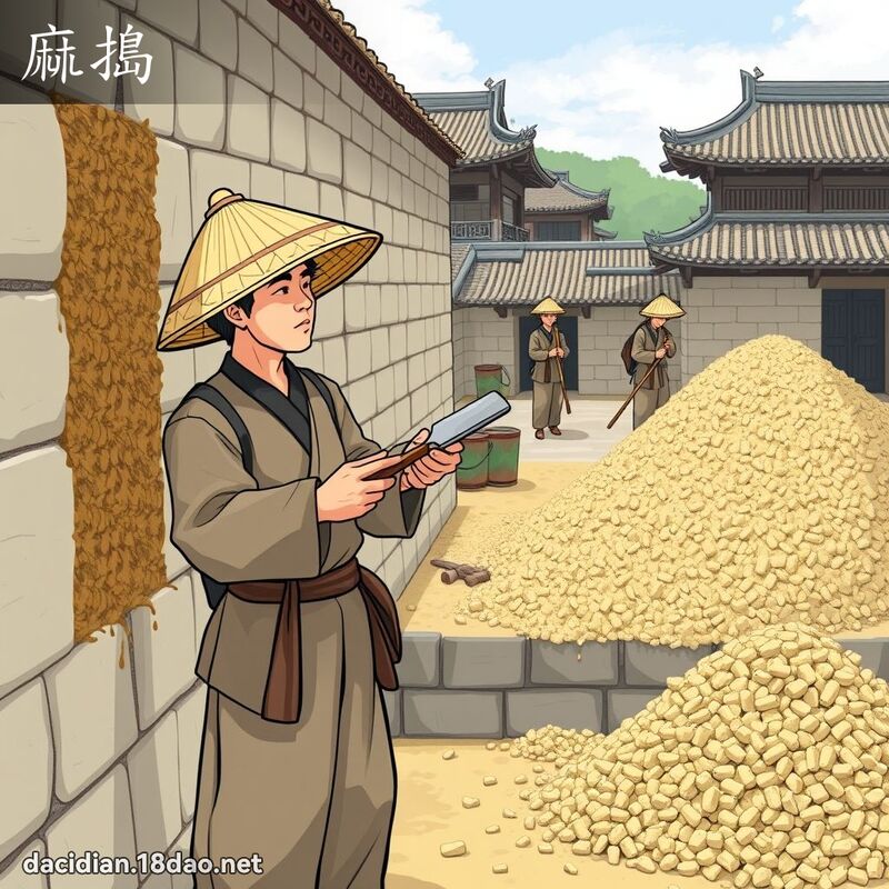 麻捣 - 国语大辞典配图
