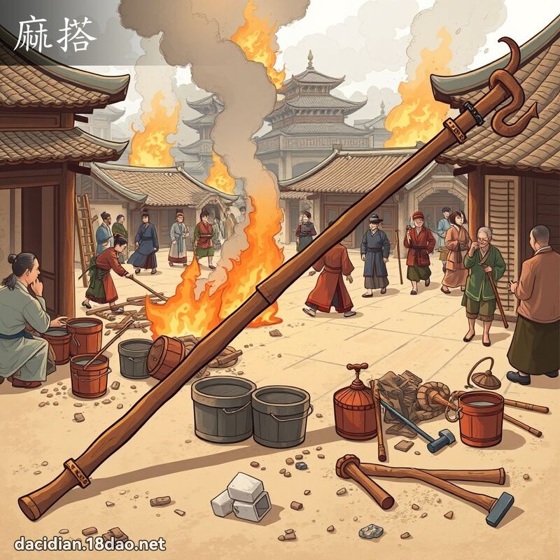 麻搭 - 国语大辞典配图