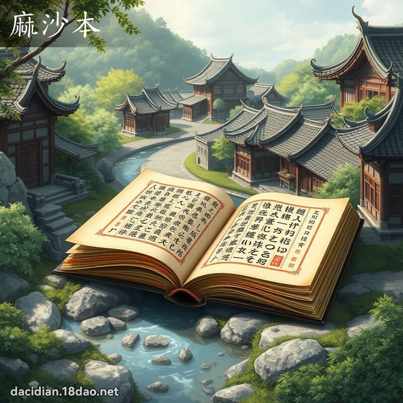 麻沙本 - 国语大辞典配图