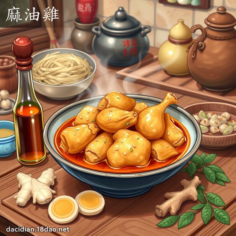 麻油雞 - 國語大辭典配圖