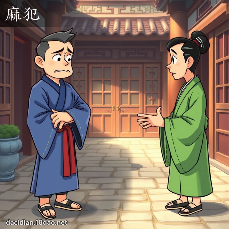 麻犯 - 国语大辞典配图