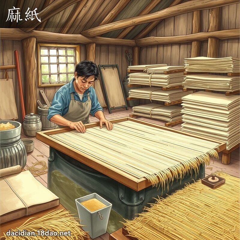 麻纸 - 国语大辞典配图