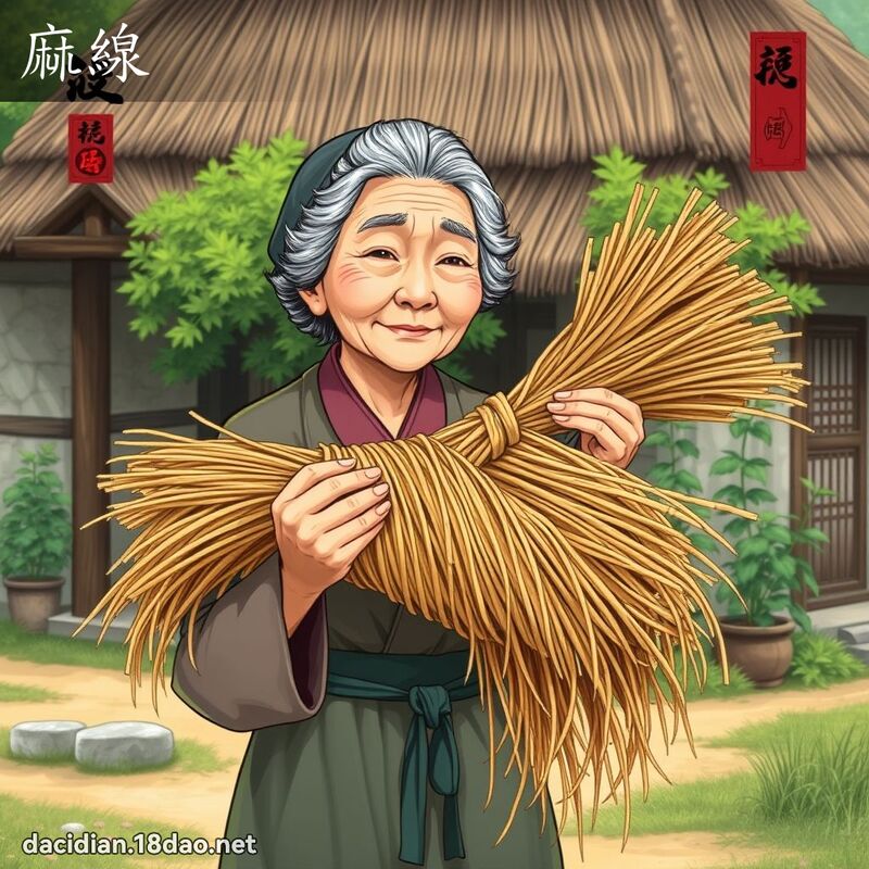麻线 - 国语大辞典配图