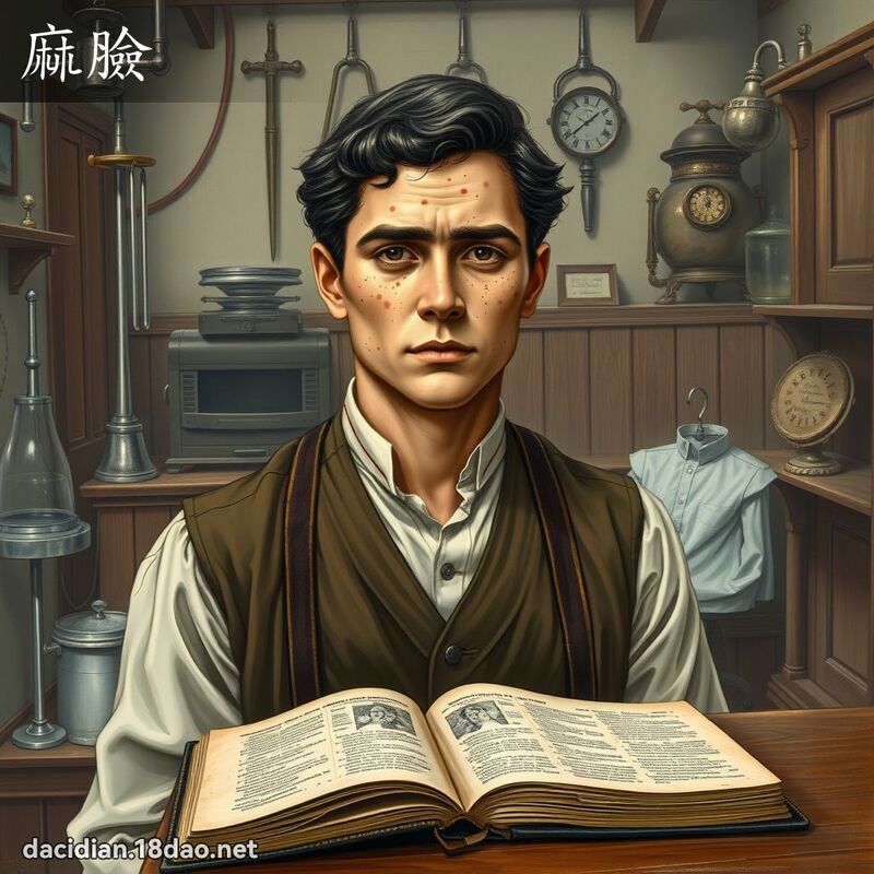 麻臉 - 國語大辭典配圖