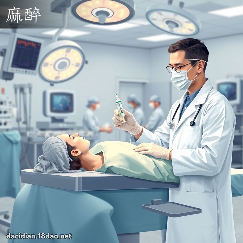 麻醉 - 國語大辭典配圖
