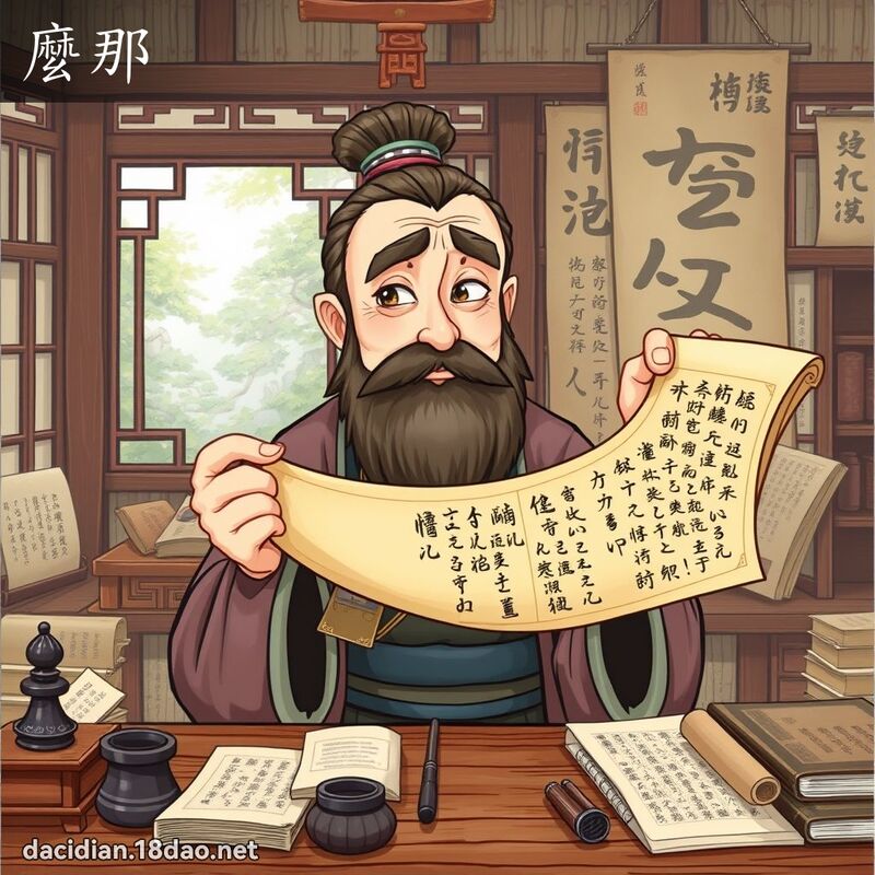 麼那 - 國語大辭典配圖