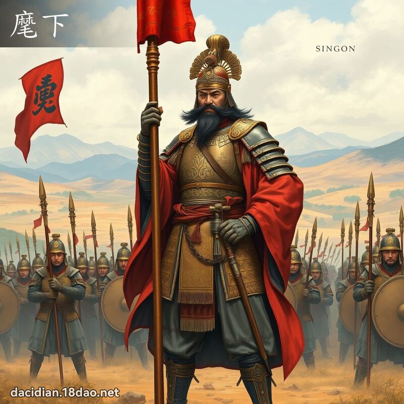 麾下 - 國語大辭典配圖