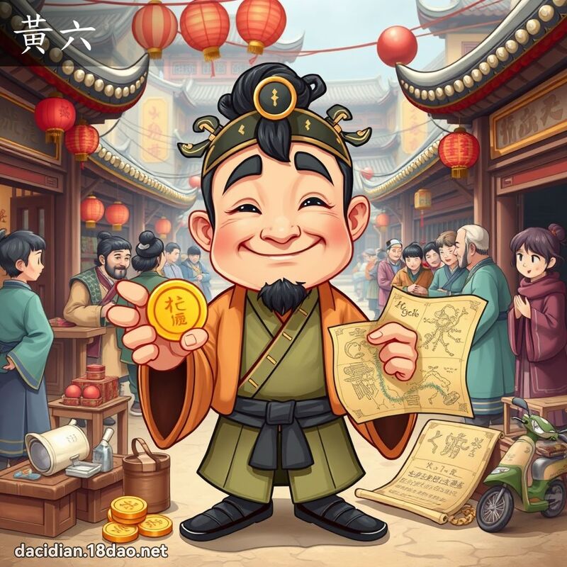 黃六 - 國語大辭典配圖