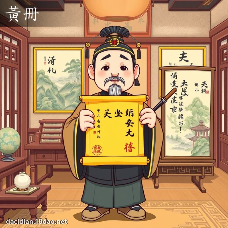 黃冊 - 國語大辭典配圖