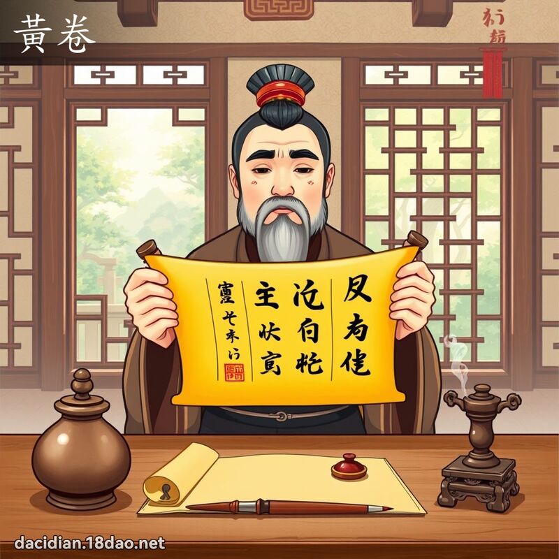 黃卷 - 國語大辭典配圖