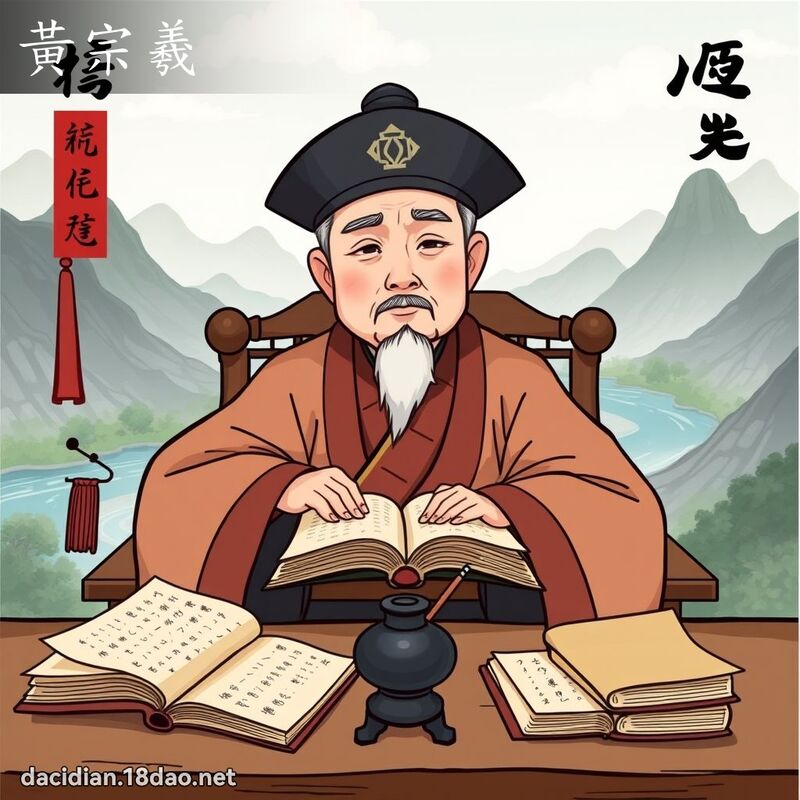 黃宗羲 - 國語大辭典配圖