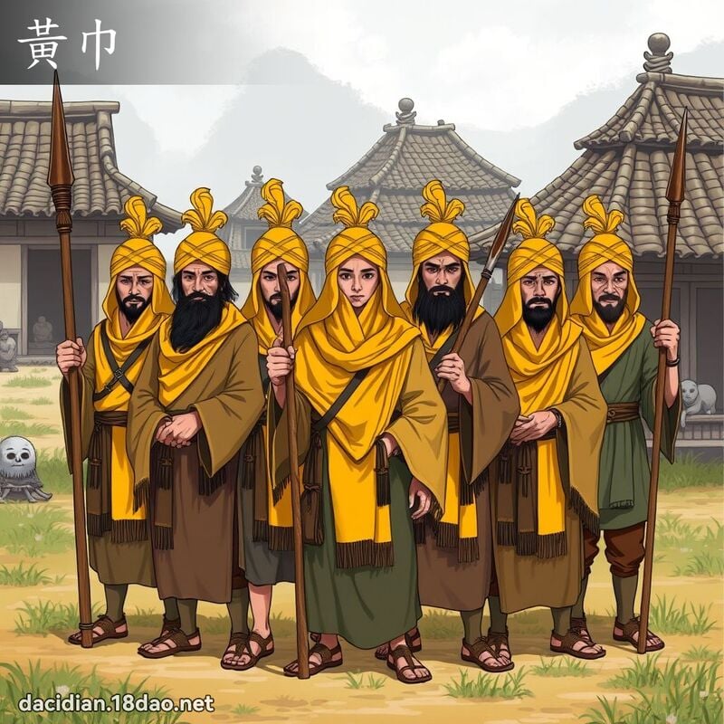 黃巾 - 國語大辭典配圖