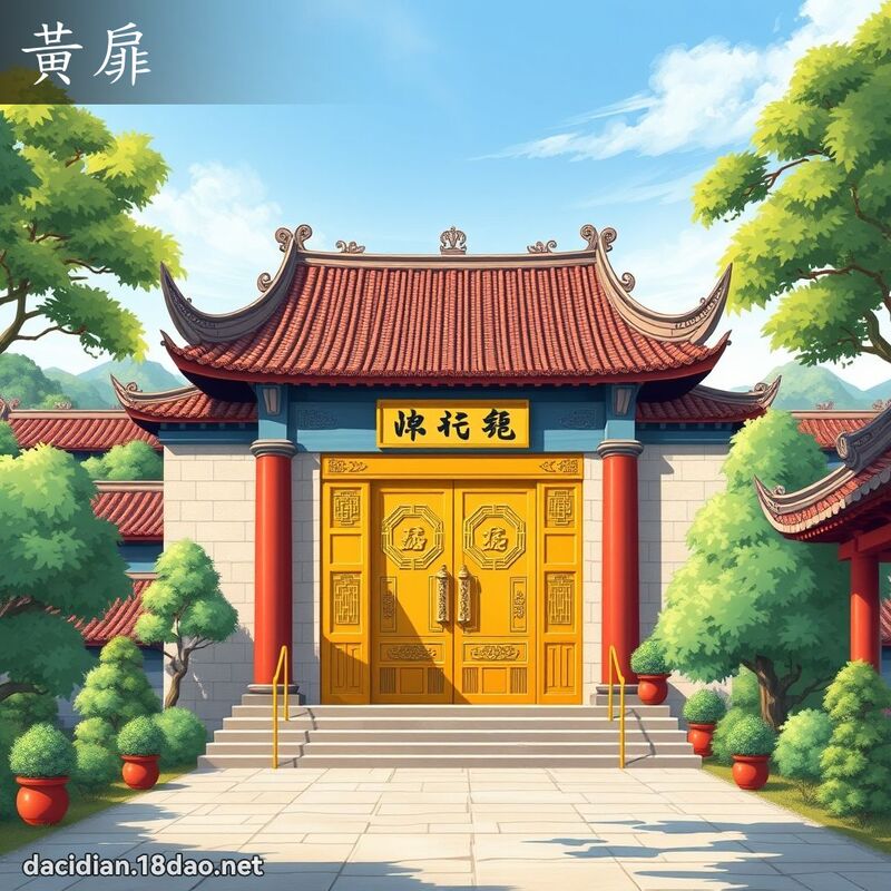 黃扉 - 國語大辭典配圖