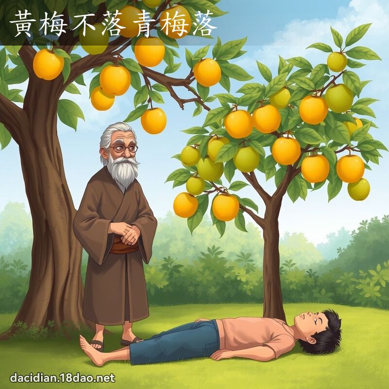 黃梅不落青梅落 - 國語大辭典配圖