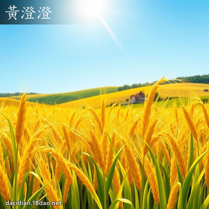 黄澄澄 - 国语大辞典配图
