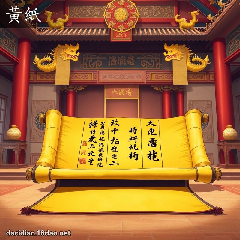 黄纸 - 国语大辞典配图