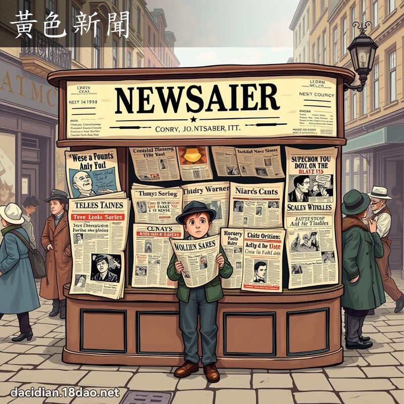 黃色新聞 - 國語大辭典配圖