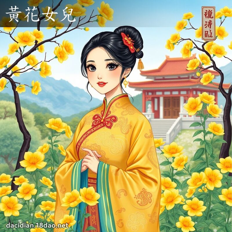 黄花女儿 - 国语大辞典配图