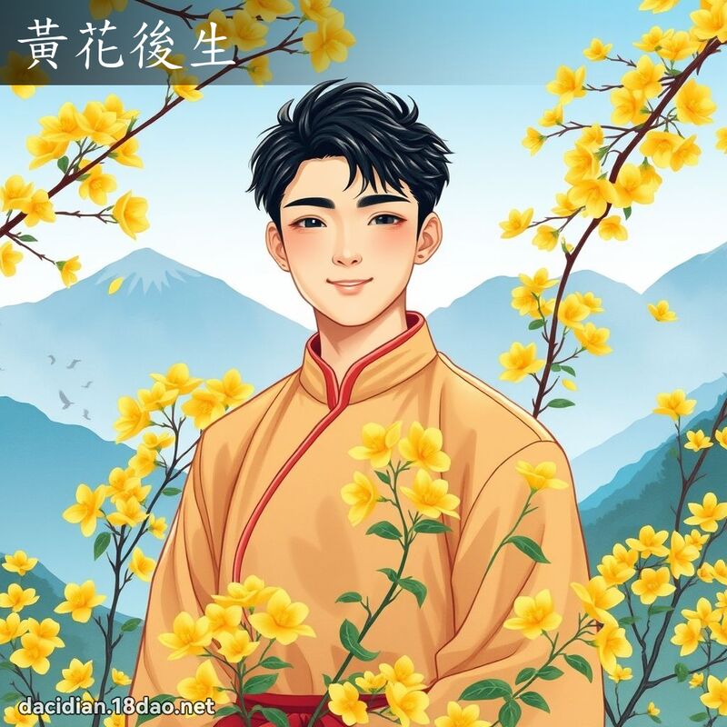 黃花後生 - 國語大辭典配圖