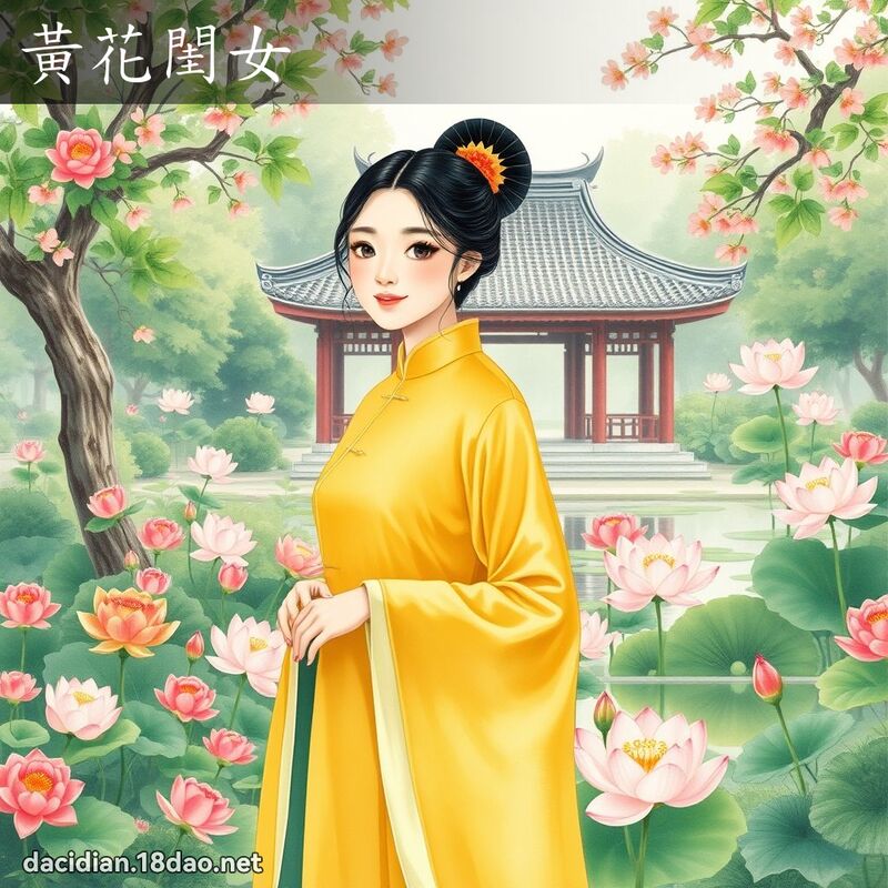 黄花闺女 - 国语大辞典配图