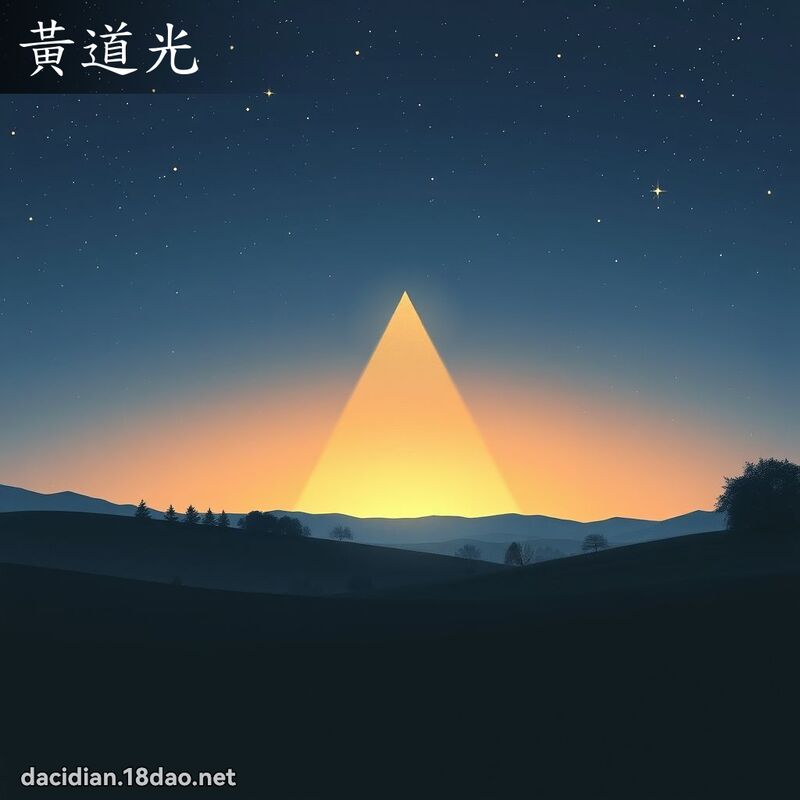 黃道光 - 國語大辭典配圖