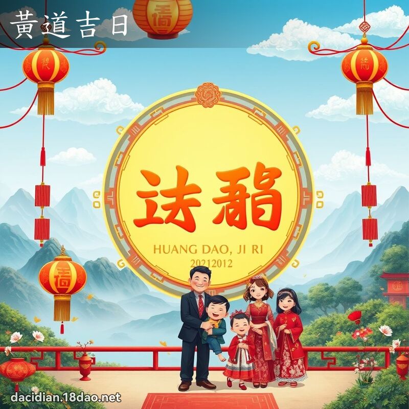 黃道吉日 - 國語大辭典配圖
