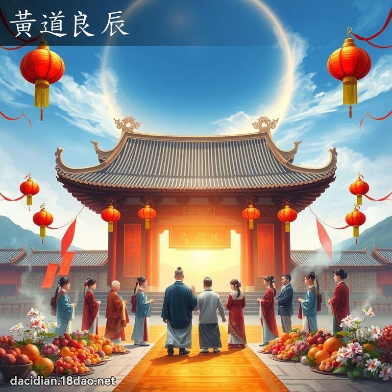黃道良辰 - 國語大辭典配圖