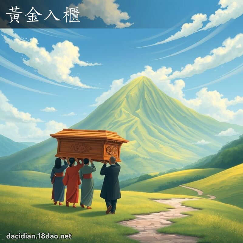 黃金入櫃 - 國語大辭典配圖