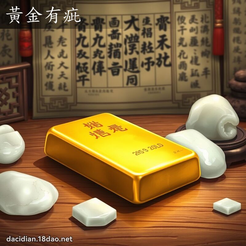 黄金有疵 - 国语大辞典配图