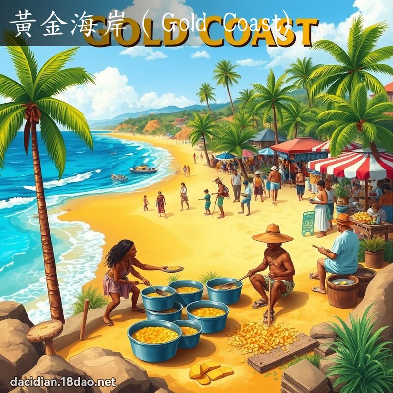 黃金海岸（Gold Coast) - 國語大辭典配圖