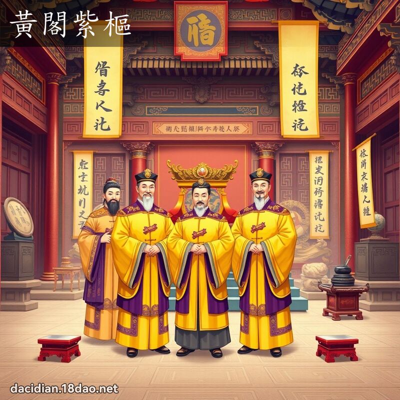 黃閣紫樞 - 國語大辭典配圖
