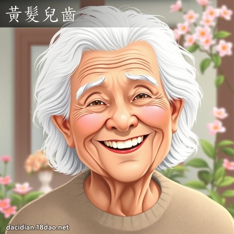 黃髮兒齒 - 國語大辭典配圖