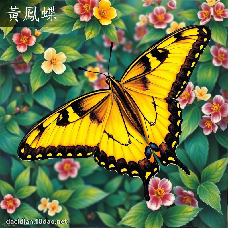 黃鳳蝶 - 國語大辭典配圖