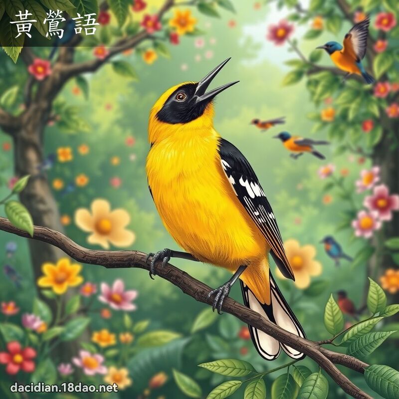 黃鶯語 - 國語大辭典配圖