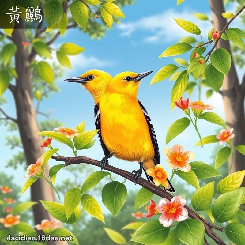 黃鸝 - 國語大辭典配圖