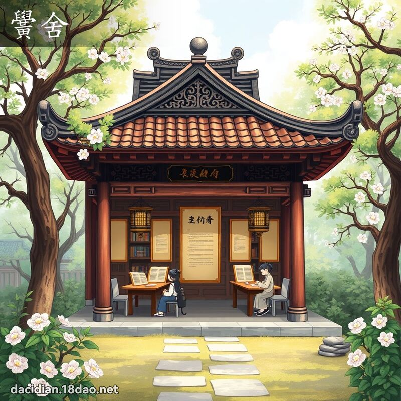 黌舍 - 国语大辞典配图