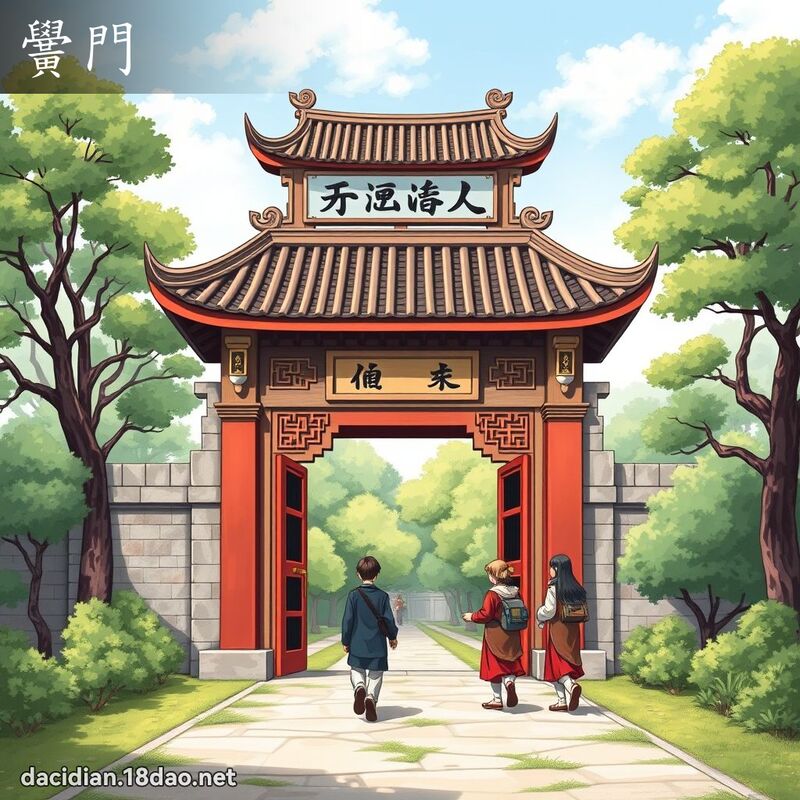 黌门 - 国语大辞典配图