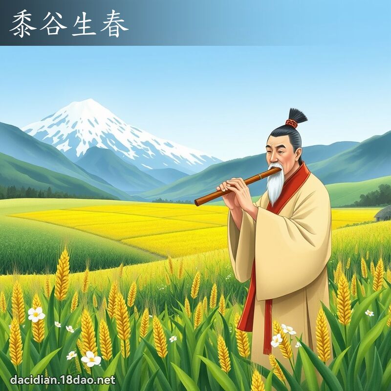 黍谷生春 - 国语大辞典配图
