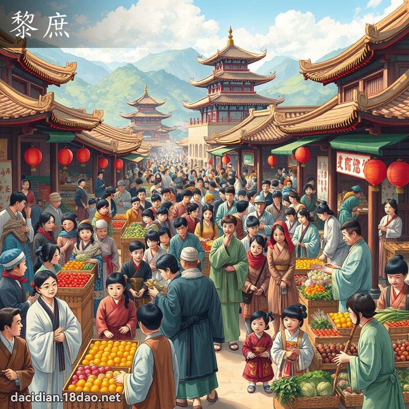 黎庶 - 国语大辞典配图
