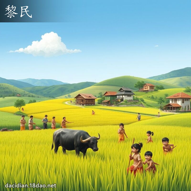 黎民 - 國語大辭典配圖
