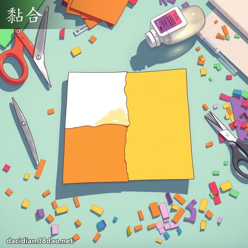 黏合 - 国语大辞典配图
