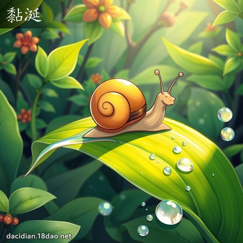 黏涎 - 国语大辞典配图