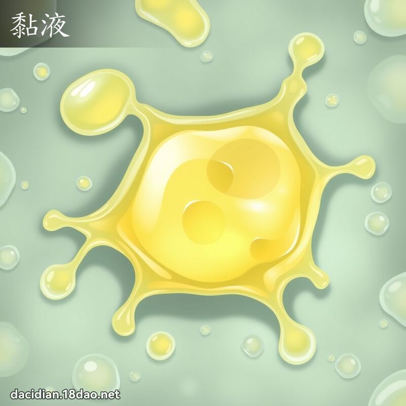 黏液 - 国语大辞典配图