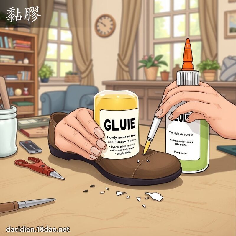 黏胶 - 国语大辞典配图