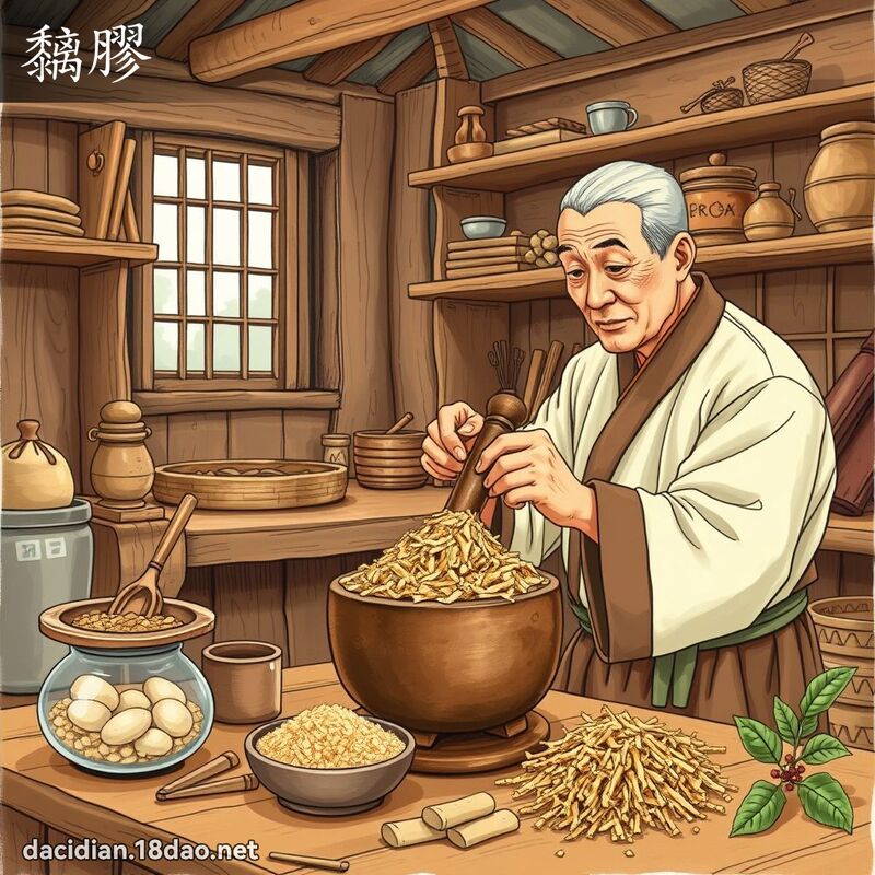 黐膠 - 國語大辭典配圖